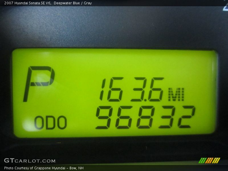 Deepwater Blue / Gray 2007 Hyundai Sonata SE V6
