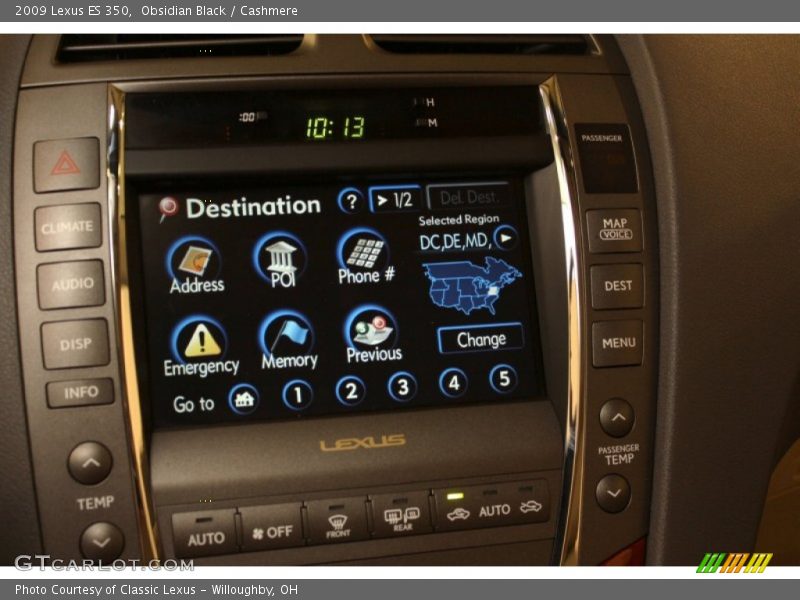 Obsidian Black / Cashmere 2009 Lexus ES 350