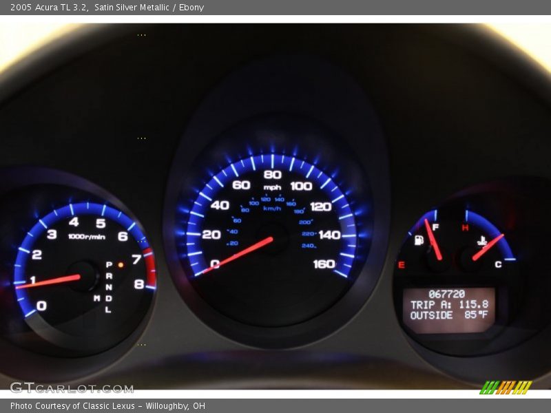 Satin Silver Metallic / Ebony 2005 Acura TL 3.2