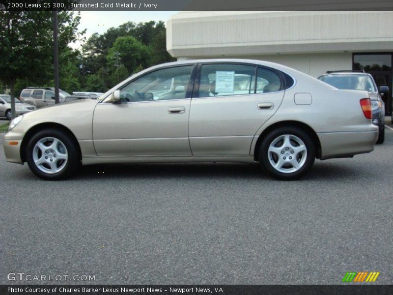 Burnished Gold Metallic / Ivory 2000 Lexus GS 300