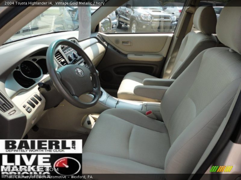 Vintage Gold Metallic / Ivory 2004 Toyota Highlander I4
