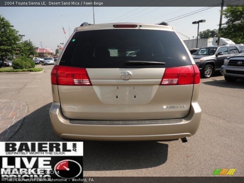 Desert Sand Mica / Fawn Beige 2004 Toyota Sienna LE