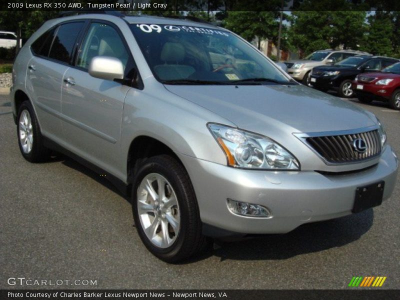 Tungsten Pearl / Light Gray 2009 Lexus RX 350 AWD