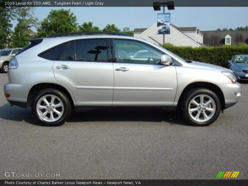 Tungsten Pearl / Light Gray 2009 Lexus RX 350 AWD