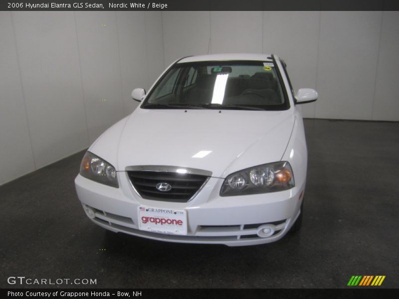 Nordic White / Beige 2006 Hyundai Elantra GLS Sedan