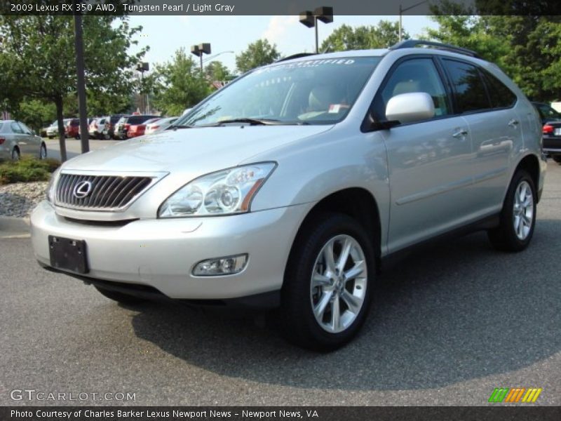 Tungsten Pearl / Light Gray 2009 Lexus RX 350 AWD