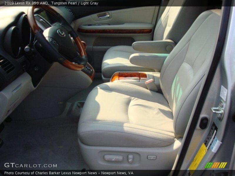Tungsten Pearl / Light Gray 2009 Lexus RX 350 AWD