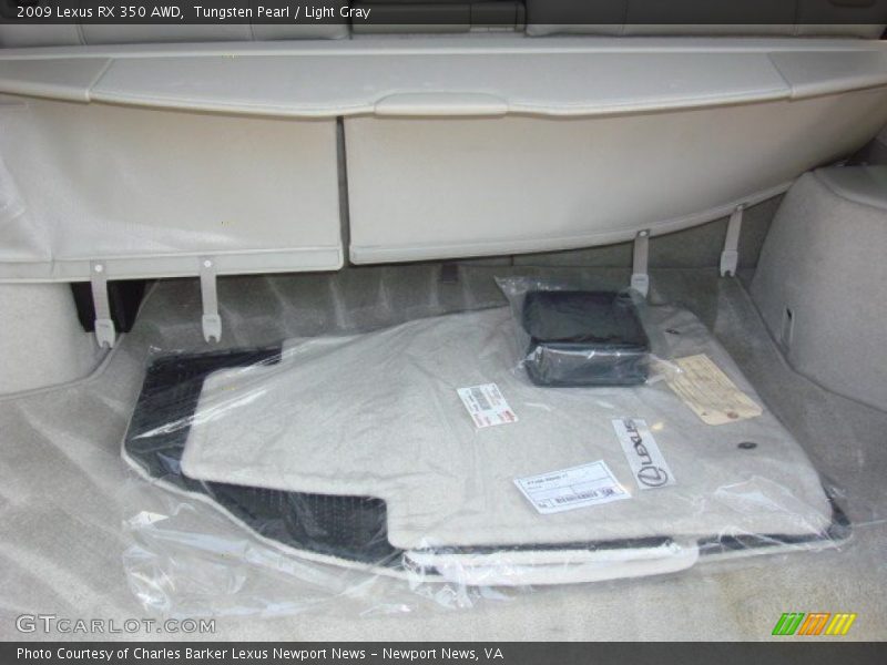 Tungsten Pearl / Light Gray 2009 Lexus RX 350 AWD