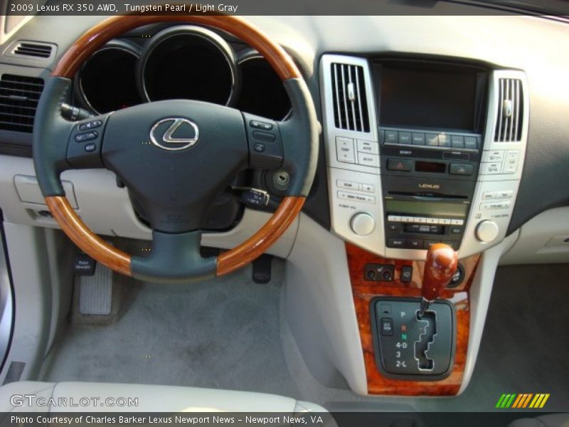 Tungsten Pearl / Light Gray 2009 Lexus RX 350 AWD