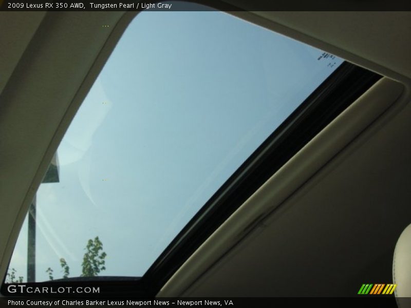 Tungsten Pearl / Light Gray 2009 Lexus RX 350 AWD