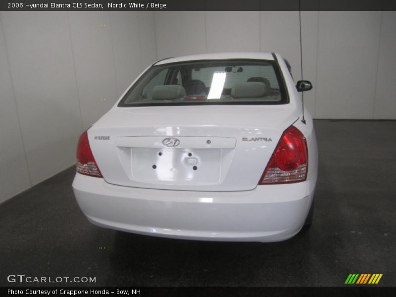 Nordic White / Beige 2006 Hyundai Elantra GLS Sedan