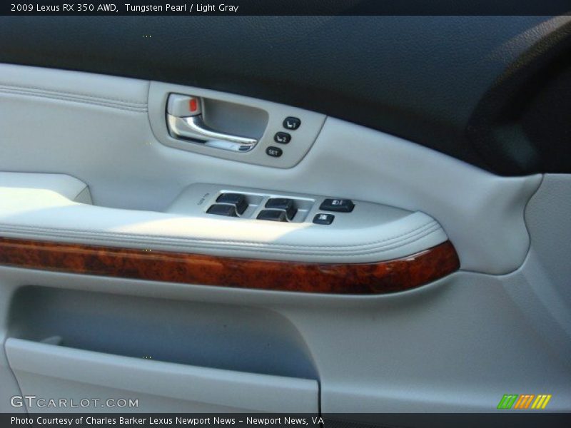 Tungsten Pearl / Light Gray 2009 Lexus RX 350 AWD