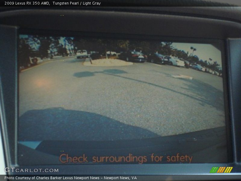 Tungsten Pearl / Light Gray 2009 Lexus RX 350 AWD