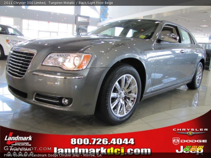 Tungsten Metallic / Black/Light Frost Beige 2011 Chrysler 300 Limited