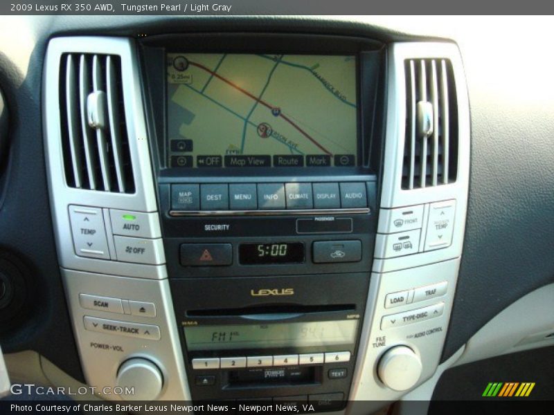 Tungsten Pearl / Light Gray 2009 Lexus RX 350 AWD