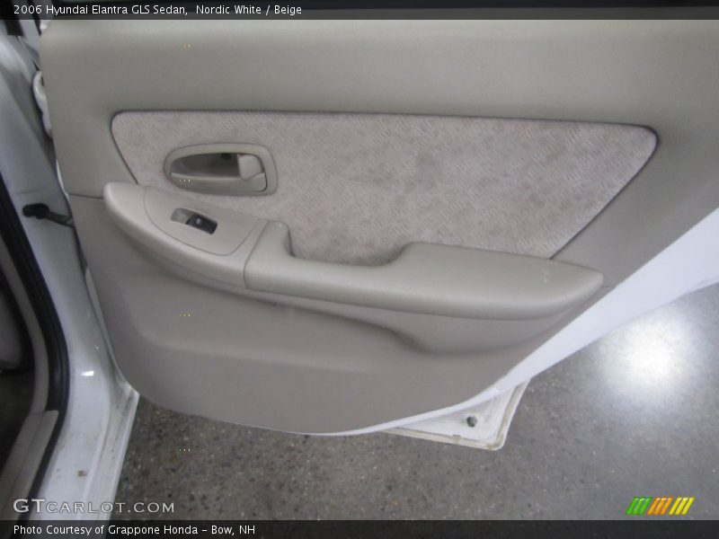 Nordic White / Beige 2006 Hyundai Elantra GLS Sedan
