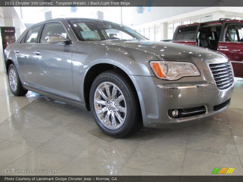 Tungsten Metallic / Black/Light Frost Beige 2011 Chrysler 300 Limited
