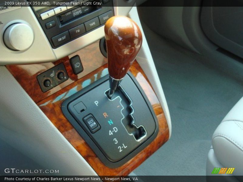 Tungsten Pearl / Light Gray 2009 Lexus RX 350 AWD