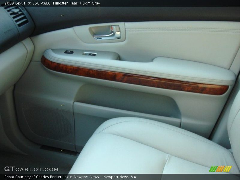 Tungsten Pearl / Light Gray 2009 Lexus RX 350 AWD