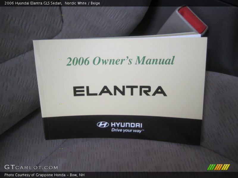Nordic White / Beige 2006 Hyundai Elantra GLS Sedan