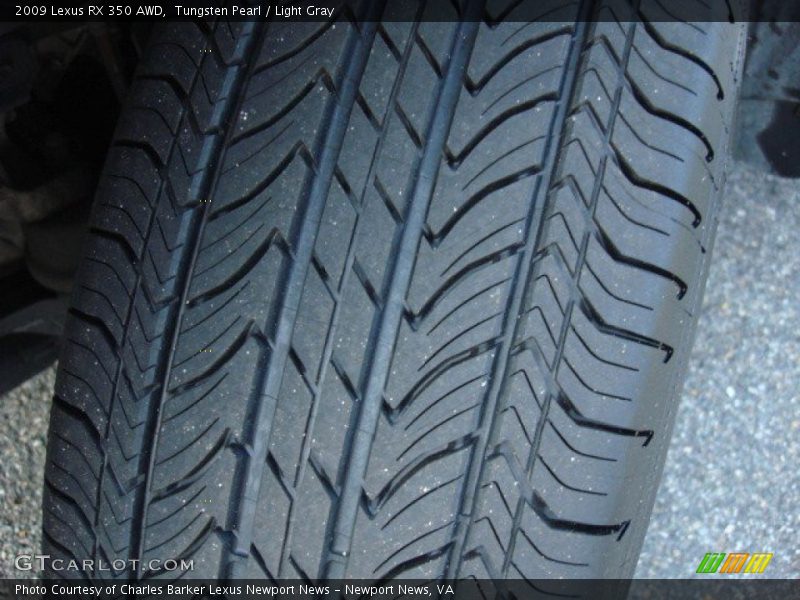 Tungsten Pearl / Light Gray 2009 Lexus RX 350 AWD