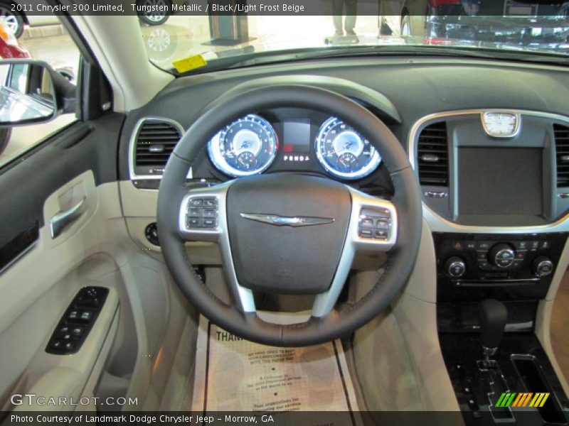 Tungsten Metallic / Black/Light Frost Beige 2011 Chrysler 300 Limited
