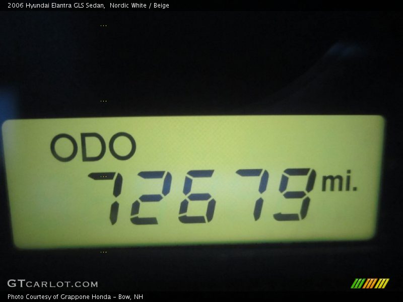 Nordic White / Beige 2006 Hyundai Elantra GLS Sedan
