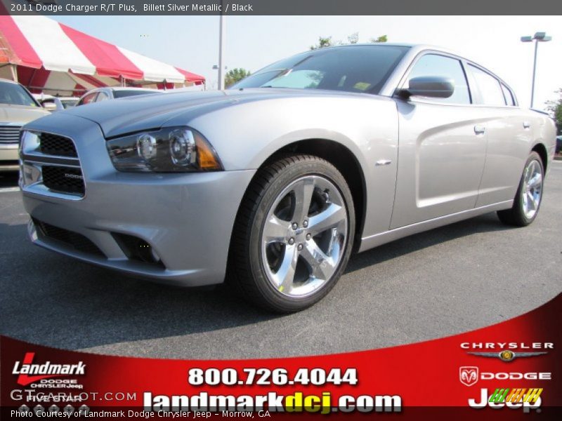 Billett Silver Metallic / Black 2011 Dodge Charger R/T Plus