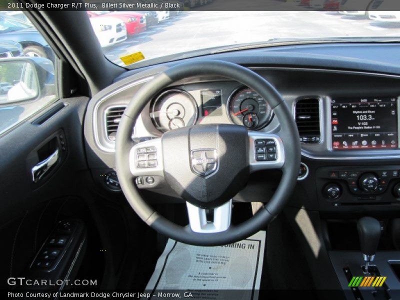 Billett Silver Metallic / Black 2011 Dodge Charger R/T Plus