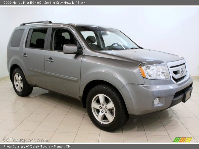 Sterling Gray Metallic / Black 2009 Honda Pilot EX 4WD