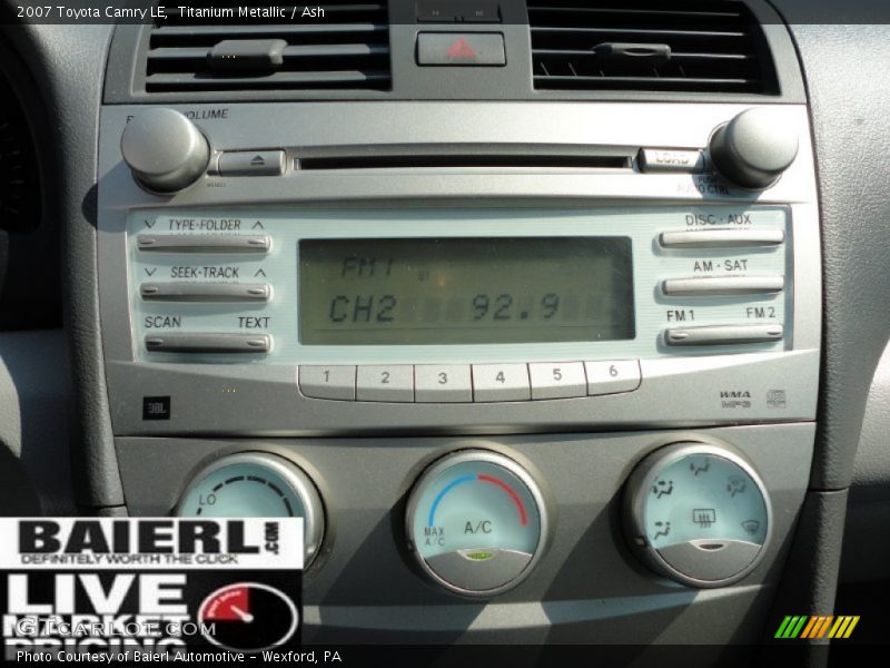 Titanium Metallic / Ash 2007 Toyota Camry LE