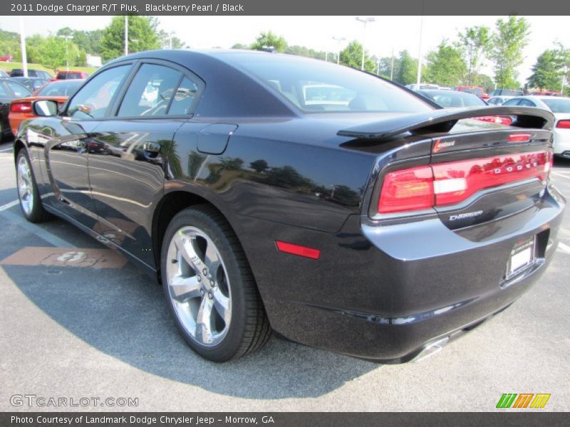 Blackberry Pearl / Black 2011 Dodge Charger R/T Plus