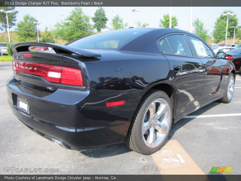 Blackberry Pearl / Black 2011 Dodge Charger R/T Plus