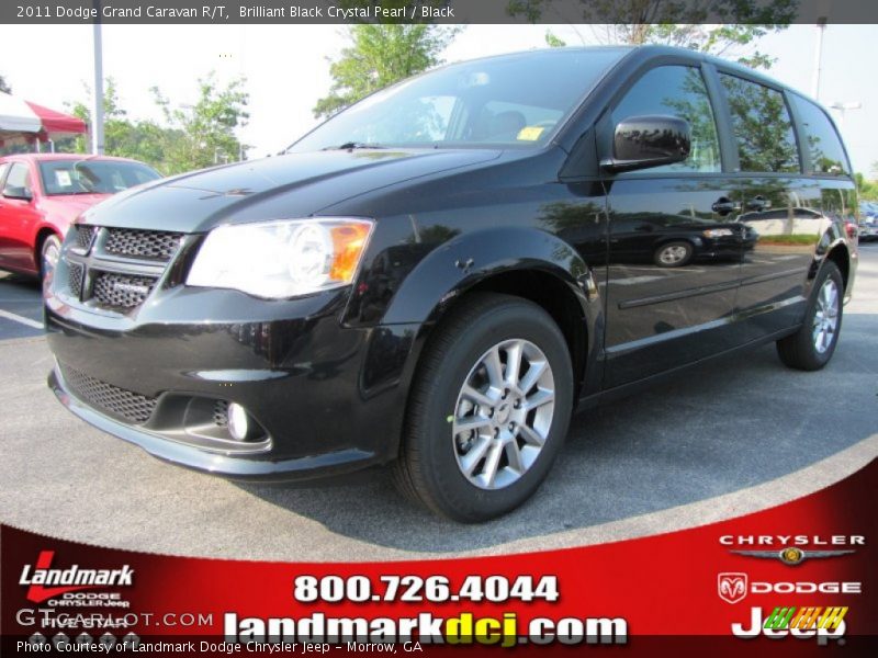 Brilliant Black Crystal Pearl / Black 2011 Dodge Grand Caravan R/T