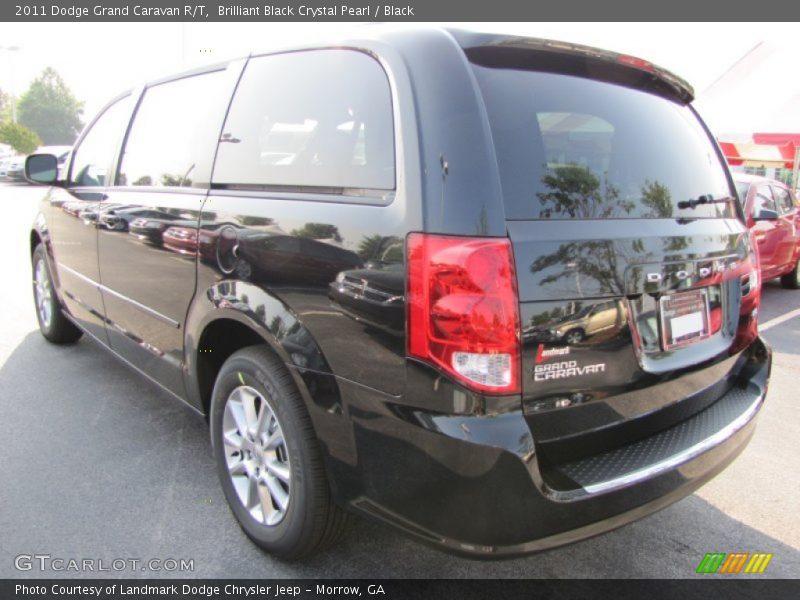 Brilliant Black Crystal Pearl / Black 2011 Dodge Grand Caravan R/T