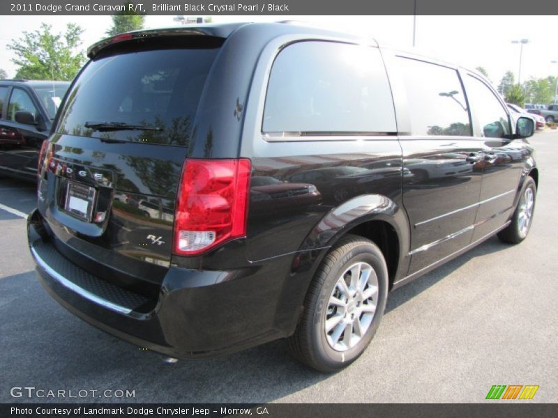 Brilliant Black Crystal Pearl / Black 2011 Dodge Grand Caravan R/T