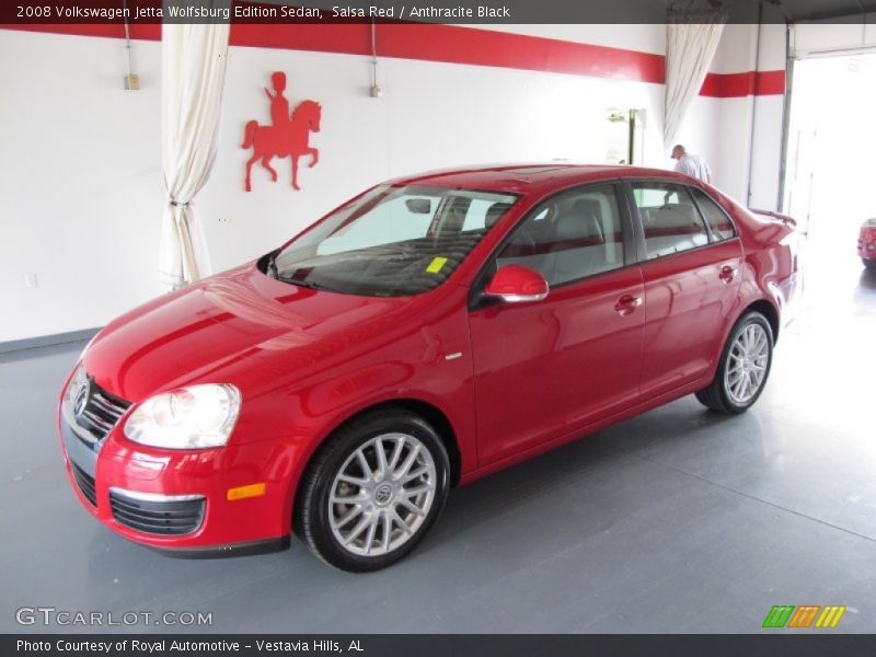 Salsa Red / Anthracite Black 2008 Volkswagen Jetta Wolfsburg Edition Sedan