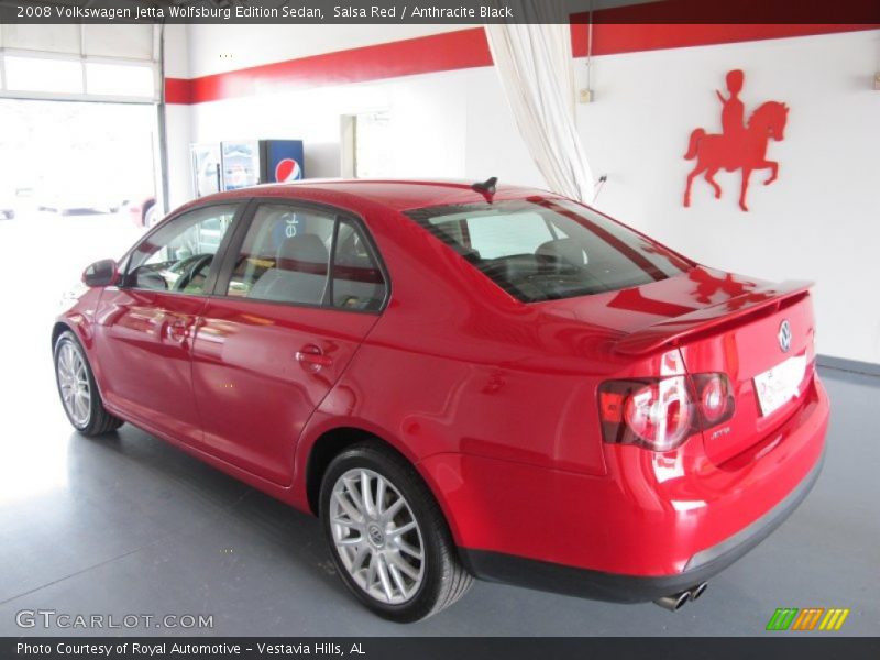Salsa Red / Anthracite Black 2008 Volkswagen Jetta Wolfsburg Edition Sedan