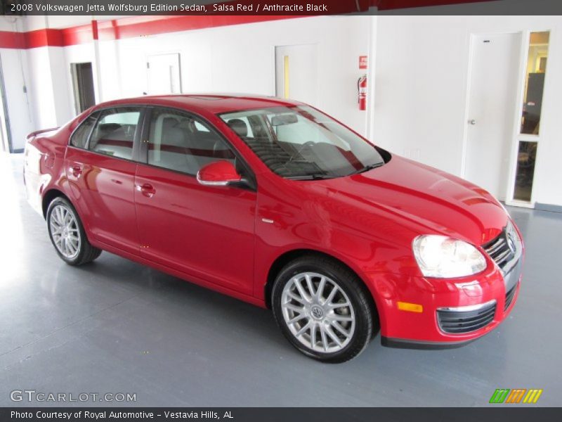 Salsa Red / Anthracite Black 2008 Volkswagen Jetta Wolfsburg Edition Sedan