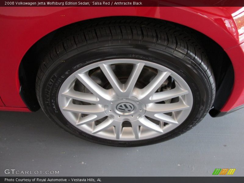 Salsa Red / Anthracite Black 2008 Volkswagen Jetta Wolfsburg Edition Sedan