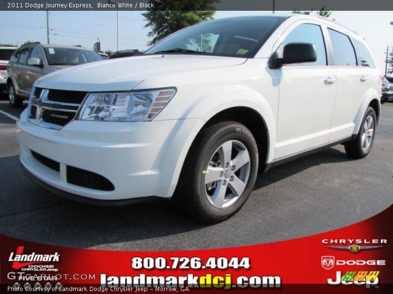 Bianco White / Black 2011 Dodge Journey Express