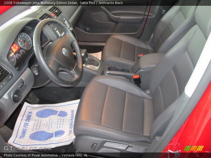 Salsa Red / Anthracite Black 2008 Volkswagen Jetta Wolfsburg Edition Sedan