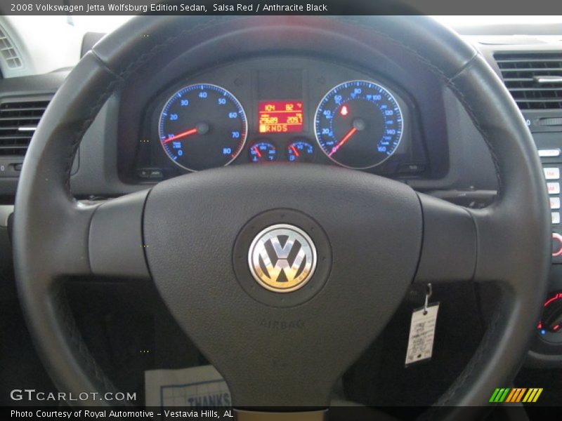 Salsa Red / Anthracite Black 2008 Volkswagen Jetta Wolfsburg Edition Sedan