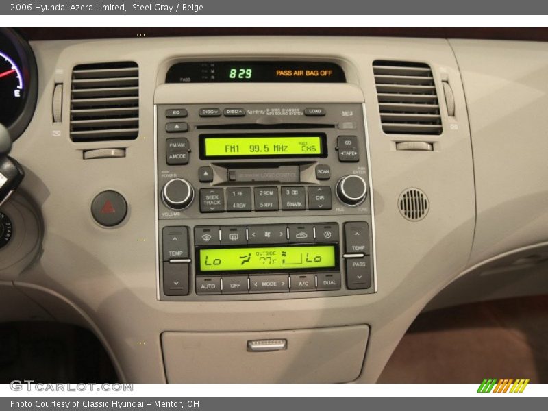 Steel Gray / Beige 2006 Hyundai Azera Limited