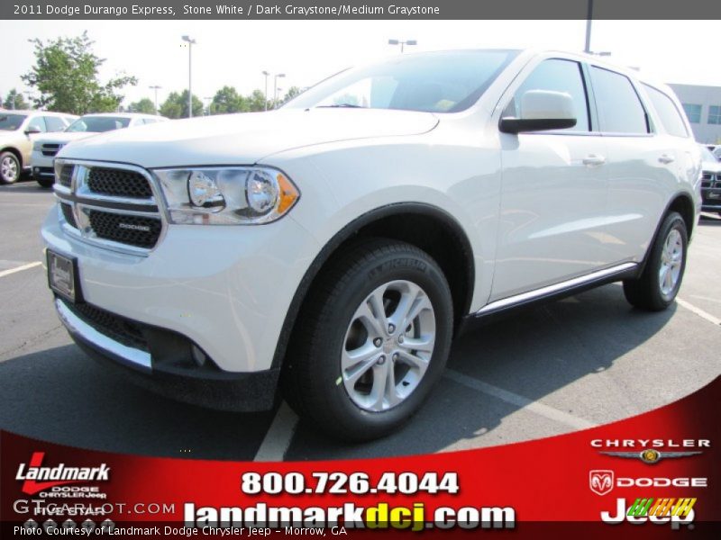 Stone White / Dark Graystone/Medium Graystone 2011 Dodge Durango Express