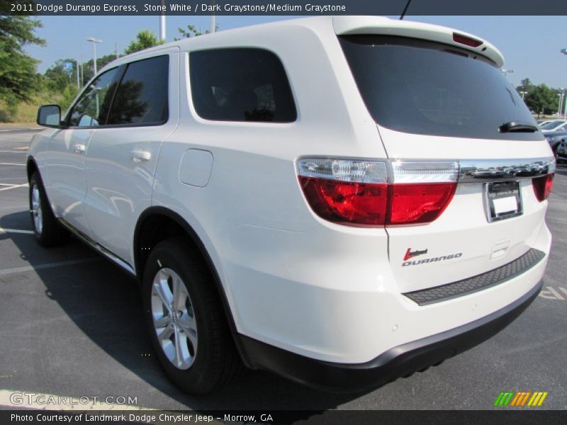 Stone White / Dark Graystone/Medium Graystone 2011 Dodge Durango Express