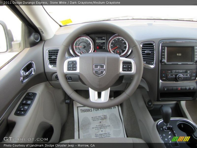 Stone White / Dark Graystone/Medium Graystone 2011 Dodge Durango Express