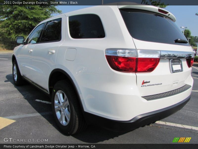 Stone White / Black 2011 Dodge Durango Express
