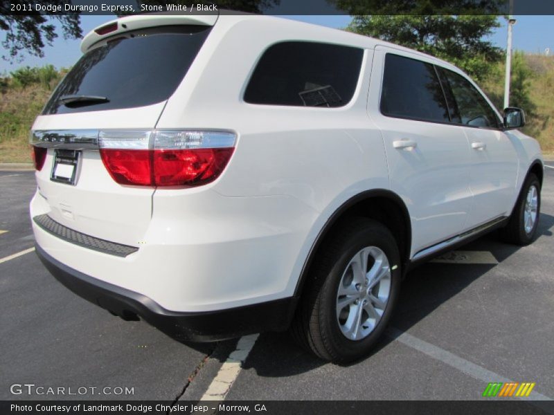 Stone White / Black 2011 Dodge Durango Express