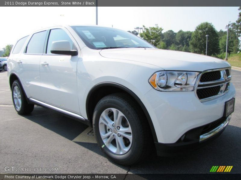 Stone White / Black 2011 Dodge Durango Express